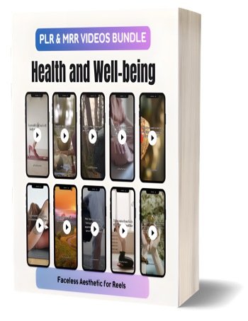 Faceless Health & Wellness Reels Video Bundle – PLR + MRR License to Rebrand & Sell Instantly!